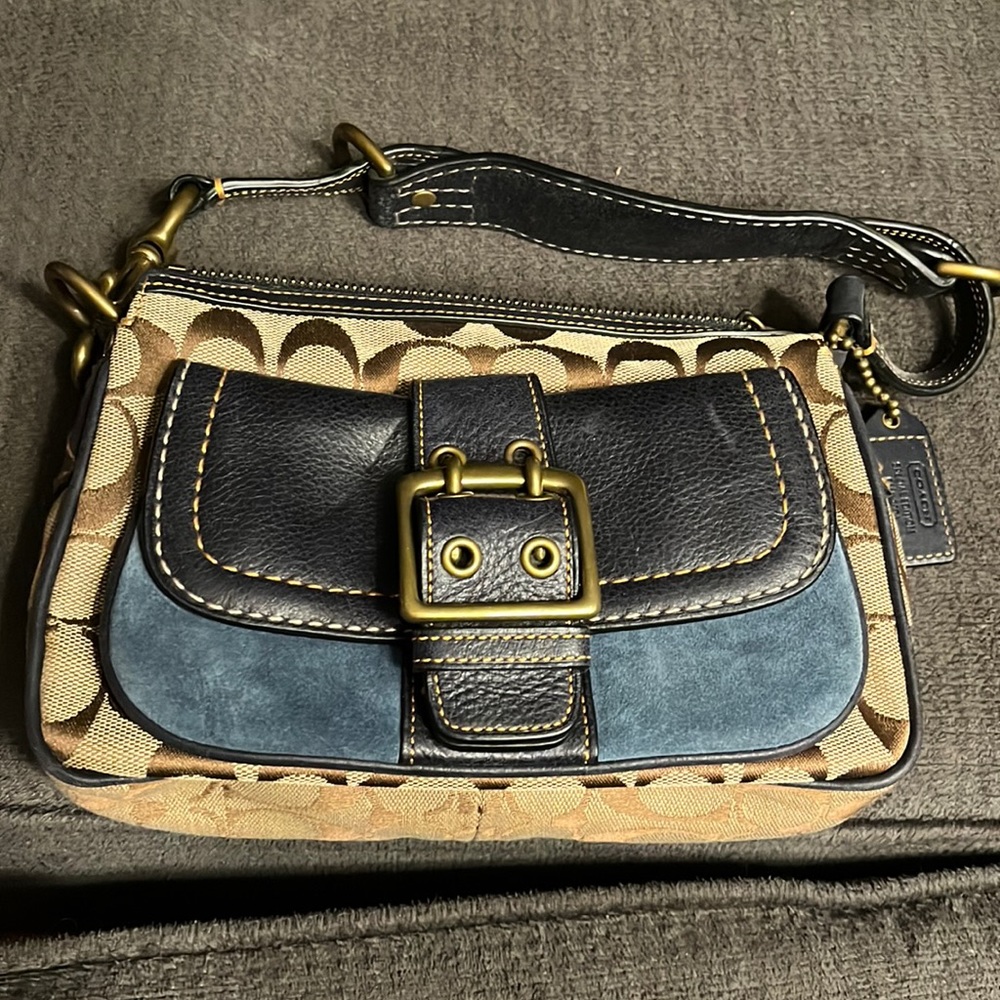Shoulder Leather Legacy 2004 Signature Special Edition Khaki & Blue Suede
